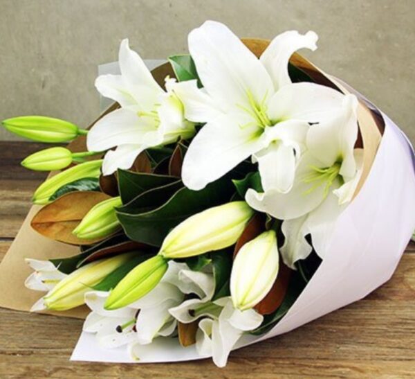 Perth Lock Down Special. Locally Grown Oriental Lilies In Wrap.