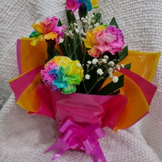 perth special rainbow carnation arrangement