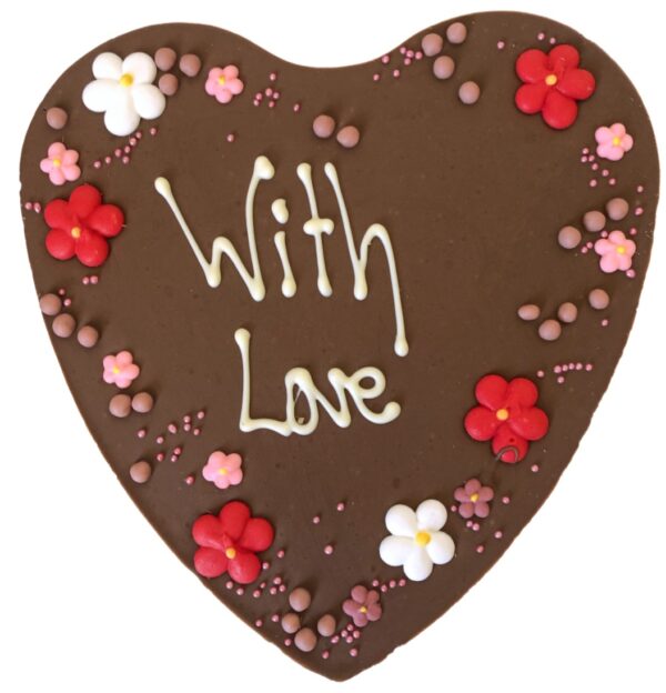 Large love chocolate Heart from fremantle chocolate factory