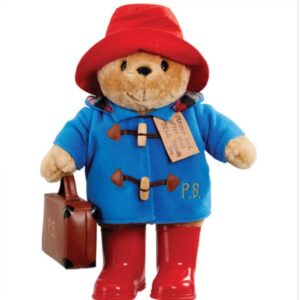 PADDINGTON BEAR WITH BOOTS EMBROIDERED COAT & SUITCASE - LARGE