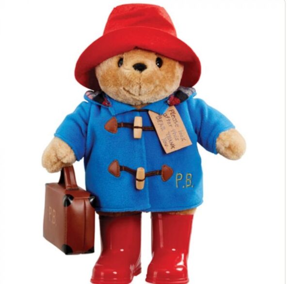 PADDINGTON BEAR WITH BOOTS EMBROIDERED COAT & SUITCASE - LARGE