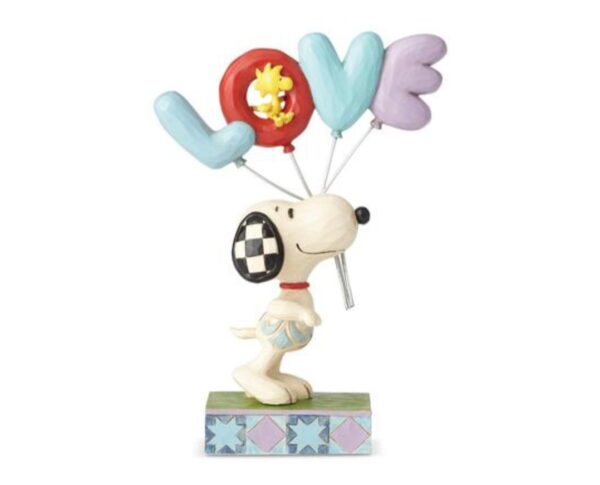 Peanuts by Jim Shore - 19cm/7.5" Snoopy with LOVE Balloon