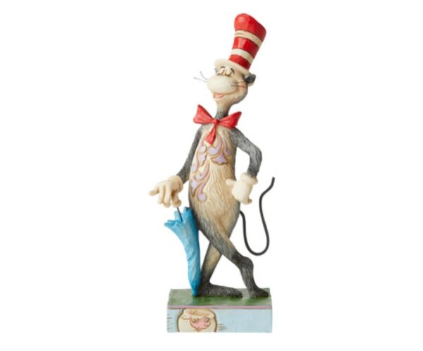 Dr Seuss by Jim Shore - 16.5cm Cat In The Hat With Umbrella