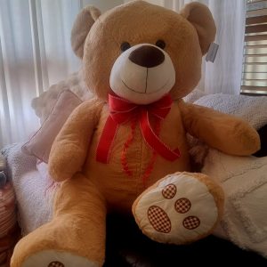 Nandi Large Teddy Bear Brown (90cm Sitting)
