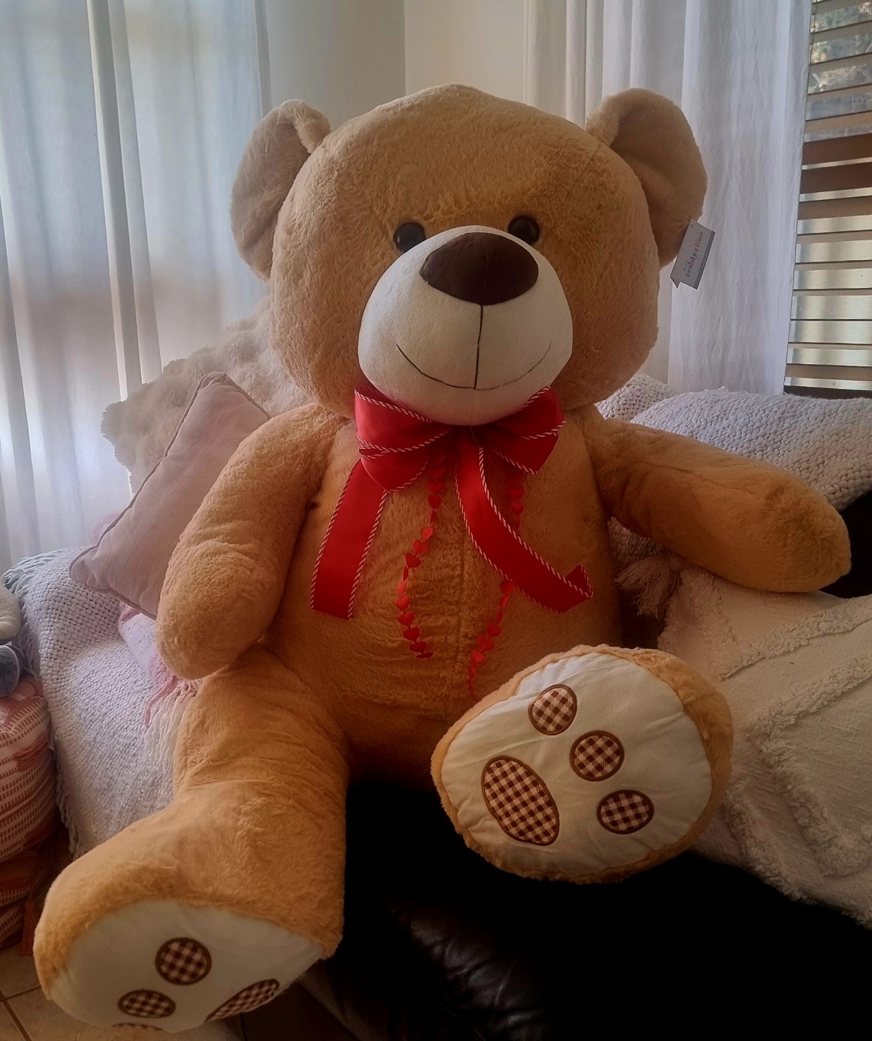 Nandi Large Teddy Bear Brown (90cm Sitting)