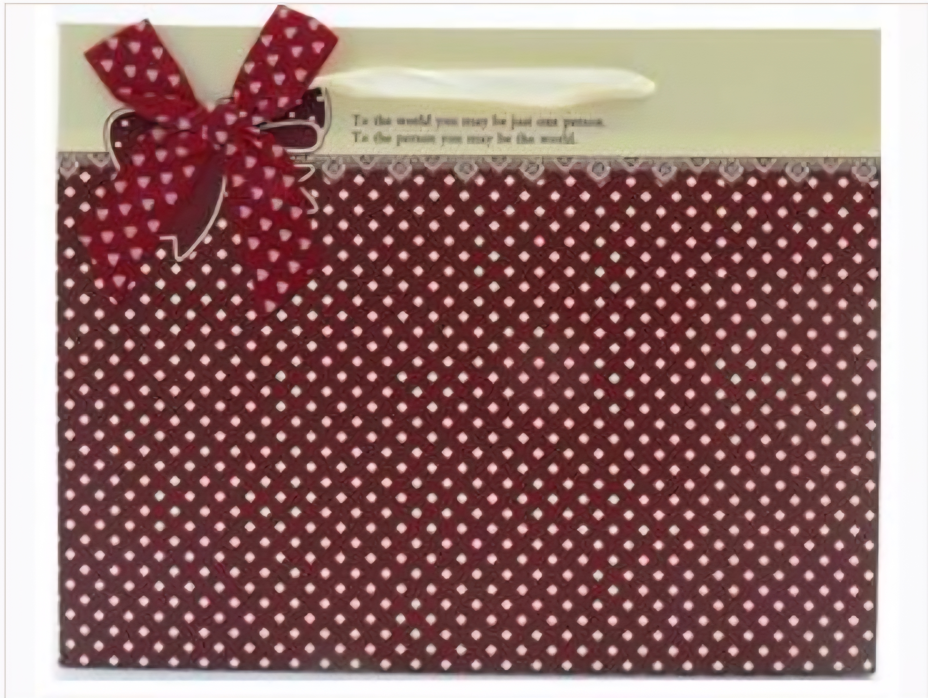 Fancy Gift Bag - Red