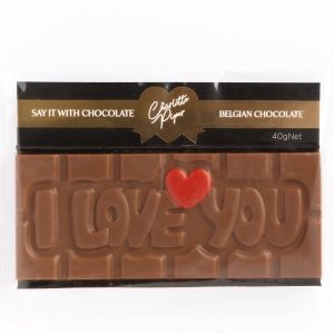 I Love You Chocolate Bar 40g